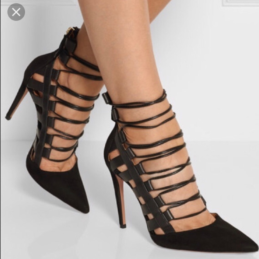 Aquazzura Heels Laceup Amazon 6.5